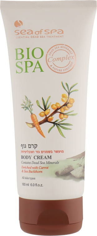 Крем для тіла з маслами моркви і обліпихи - Sea Of Spa Bio Spa Anti-Aging Body Cream with Milk & Sea Buckthorn — фото N1