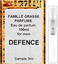 Духи, Парфюмерия, косметика Famille Grasse Parfums Defeence - Парфюмированная вода (пробник)