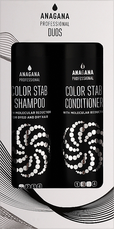 Набір "Стабілізатор кольорів" для фарбованого волосся - Anagana Professional Duos (shmp/250ml + cond/250ml)