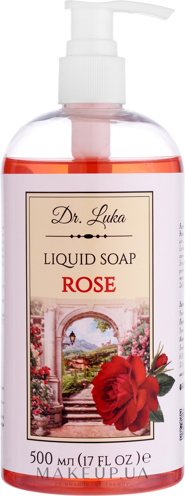 Жидкое мыло "Троянда" - Dr.Luka Liquid Soap Rose — фото 500ml