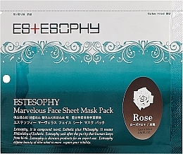 Тканинна маска для обличчя - Estesophy Marvelous Sheet Rose Mask — фото N1