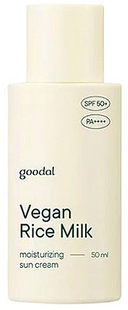 Сонцезащитный крем для лица - Goodal Vegan Rice Milk Moisturizing Sun Cream SPF50+ PA++++ — фото N1