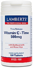 Пищевая добавка "Витамин C", 500 мг - Lamberts Vitamin C Time 500mg — фото N1