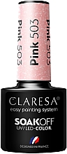 Духи, Парфюмерия, косметика Гель-лак для ногтей - Claresa Pink SoakOff UV/LED Color
