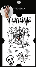 Парфумерія, косметика Тимчасове тату Halloween "Nightmare" - Tattooshka