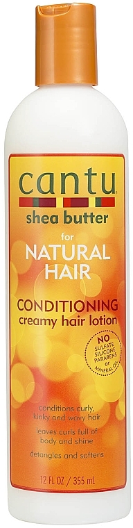 Лосьон-кондиционер несмываемый для кудрявых и вьющихся волос - Cantu Natural Hair Conditioning Creamy Hair Lotion