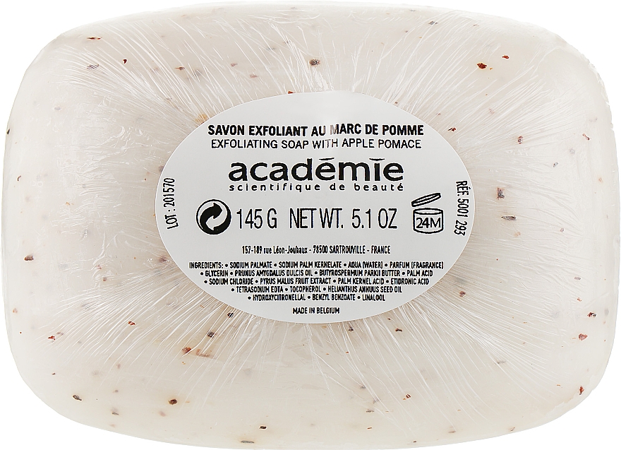 Мыло-эксфолиант с яблочной выжимкой - Academie Savon Exfoliant Soap With Apple Pomace — фото N1