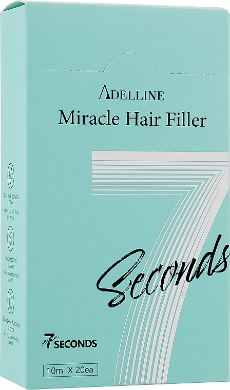 Филлер для волос восстанавливающий - Adelline 7 Seconds Miracle Hair Filler