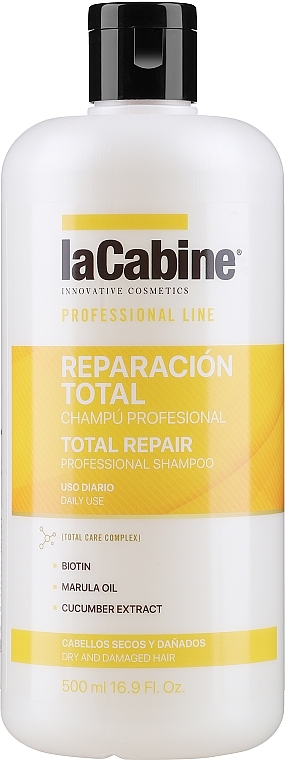 Шампунь для комплексного відновлення волосся - La Cabine Total Repair Professional Shampoo — фото N1