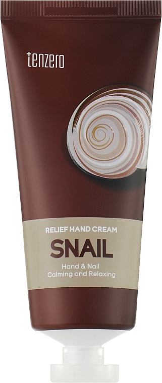 Рельефный крем для рук с муцином улитки - Tenzero Relief Hand Cream Snail — фото N1