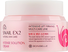 Крем для лица "Муцин улитки" - Enough Bonibelle Snail EX2 Intense Solution Cream — фото N1