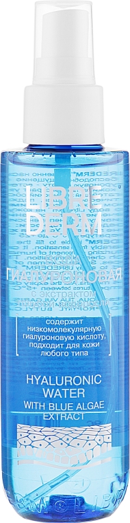 Гиалуроновая вода с экстрактом голубой водоросли и гиалуроновой кислотой - Librederm 