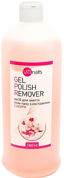 Жидкость для снятия гель-лака с экстрактом сакуры - ViTinails Gel Polish Remover — фото N4