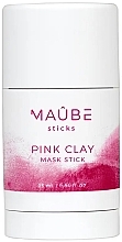 Парфумерія, косметика Маска-стик із рожевої глини - Maube Pink Clay Mask Stick