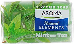 Духи, Парфюмерия, косметика Туалетное мыло "Мята и чай" - Aroma Natural Elements Toilet Soap Mint and Tea