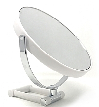 Дзеркало кругле настільне, біле, 18 см, х7 - Acca Kappa — фото N1