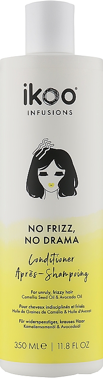 Кондиціонер для волосся "Приборкання норовистих" - Ikoo Infusions No Frizz, No Drama Conditioner — фото N10