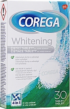 Активные очищающие таблетки для зубных протезов - Corega Whitening Tabs — фото N1