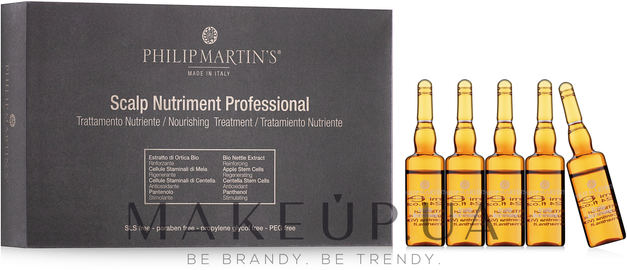 Средство против выпадения волос - Philip Martin's Scalp Nourishing Treatment Professional — фото 12x7ml