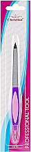 Пилочка для натуральных ногтей с триммером CNF-410, фиолетовая - Christian — фото N1