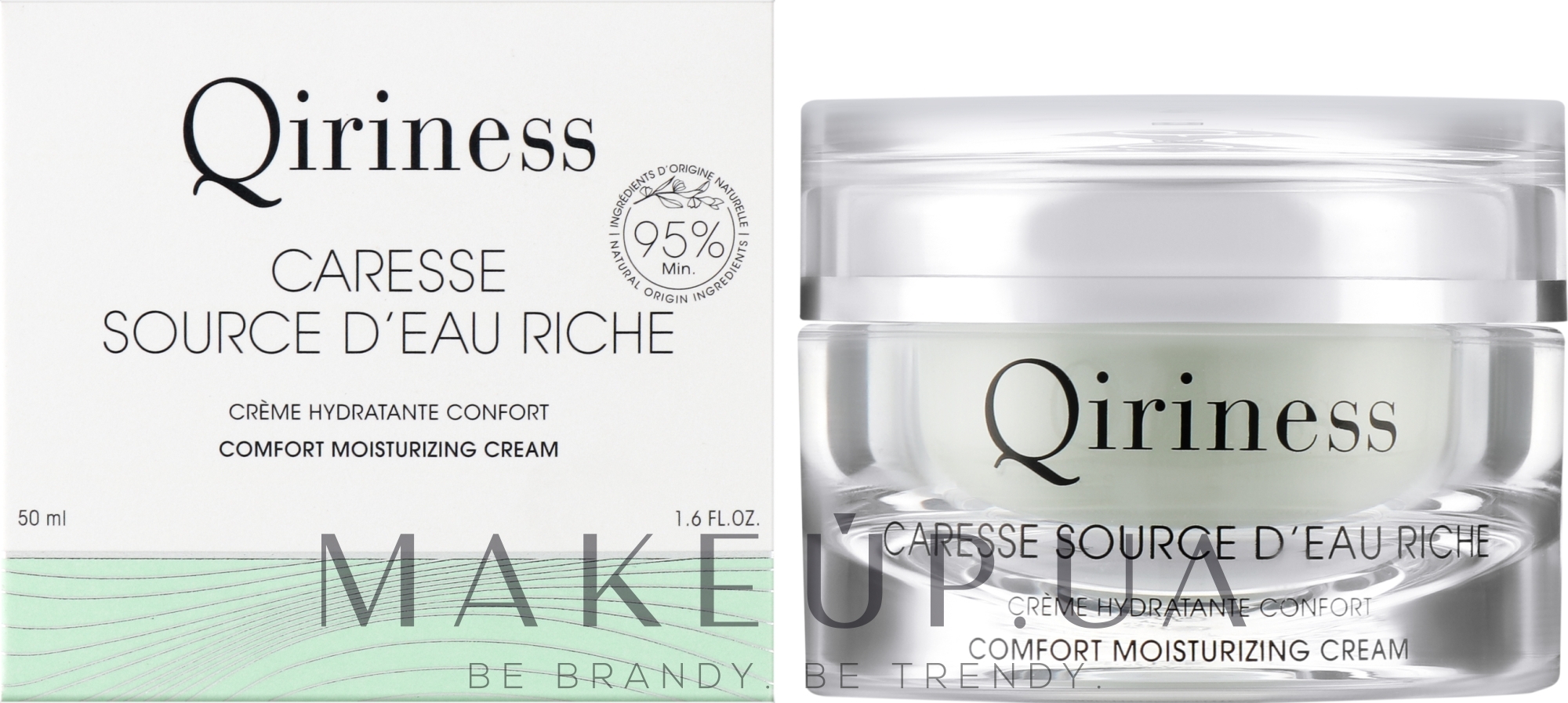 Обогащенный увлажняющий крем для лица - Qiriness Caresse Source d'Eau Riche Comfort Moisturizing Cream — фото 50ml