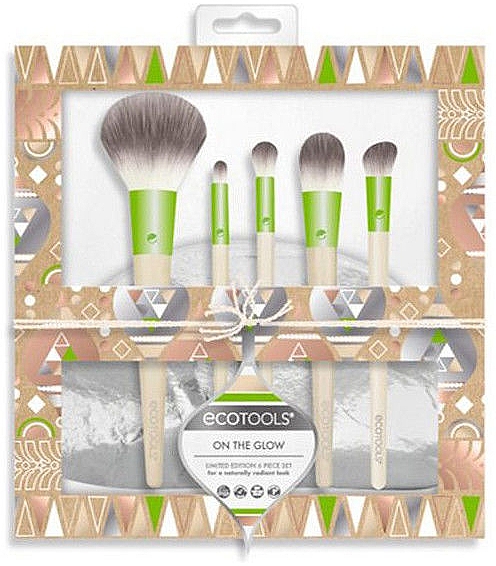 Набір, 6 продуктів - EcoTools Holiday Vibes Brush Set (brush/5pcs + pouch) — фото N1