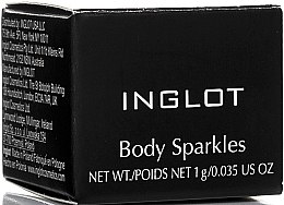 Блестки - Inglot Body Sparkles — фото N3