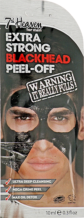 Маска-плівка "Екстраочищення" для чоловіків - 7th Heaven Men's Extra Strong Blackhead Peel-Off Mask — фото N1