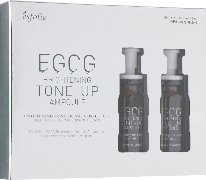 Набор ампул с EGCG осветляющих - Esfolio EGCG Brightening Tone-Up Ampoule