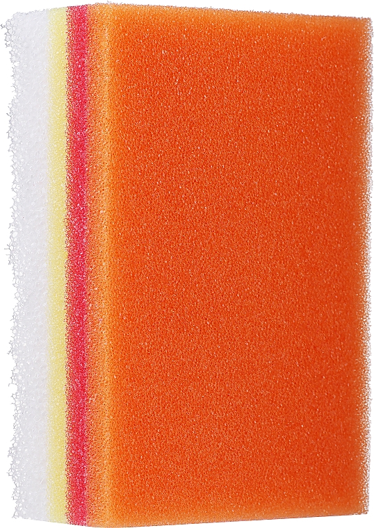Губка для душа "Радуга", оранжевая - LULA — фото N1