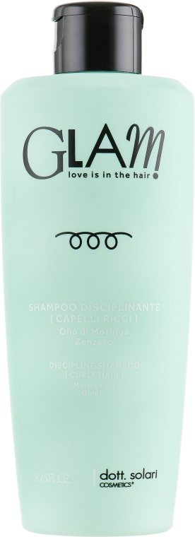 Шампунь дисциплинирующий для вьющихся волос - Dott. Solari Glam Discipline Shampoo Curly Hair — фото N3
