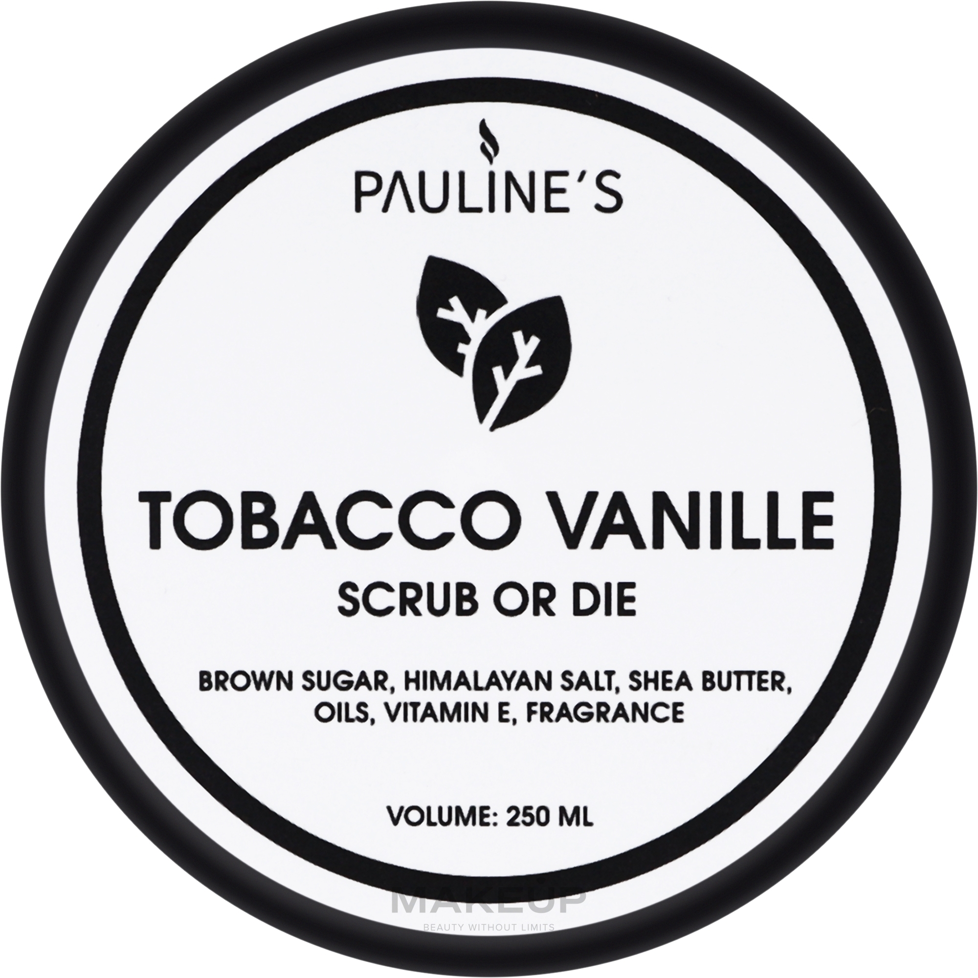 Натуральний скраб для тіла - Pauline's Candle Tobacco Vanille Scrub Or Die — фото 250ml