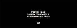 Poetry Home SPA - Набір парфумованих бомбочок для ванни — фото N1