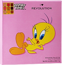 Палетка теней для век, 9 цветов - I Heart Revolution Looney Tunes Tweety Bird Shadow Palette — фото N2