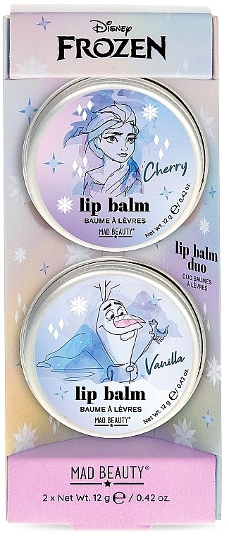 Набор - Mad Beauty Disney Frozen Lip Balm Duo (lip/balm/2x12g) — фото N1