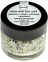 Парфумерія, косметика Скраб для губ з рисовою олією та насінням чорної смородини - La-Le Peeling Lip