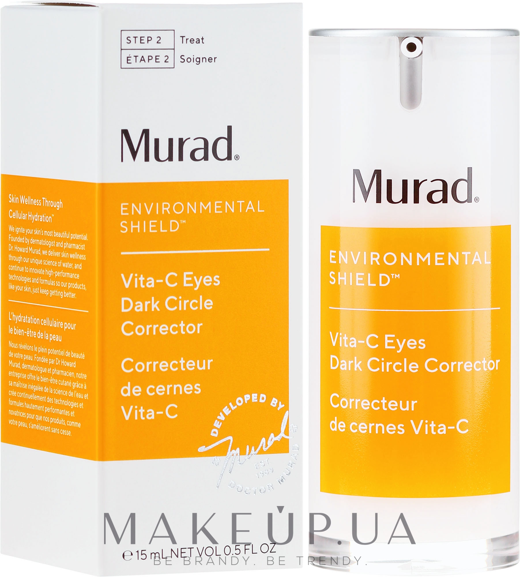 Освітлювальний крем під очі - Murad Environmental Shield Vita-C Eyes Dark Circle Corrector — фото 15ml