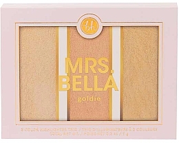 Палетка хайлайтеров - BH Cosmetics Mrs. Bella Highlighter Palette — фото N1