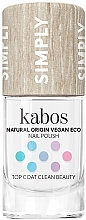 Парфумерія, косметика Закріплювач для лаку - Kabos Simply Top Coat Clean Beauty Top Coat