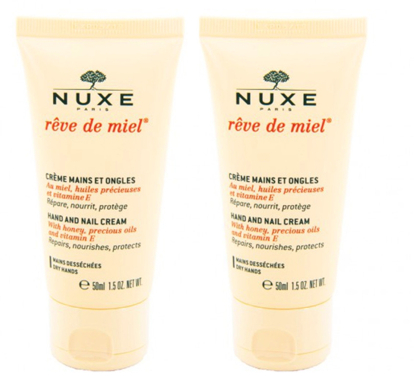 Набор - Nuxe Reve de Miel Hand And Nail Cream Set (h/cream/2x50ml) — фото N1