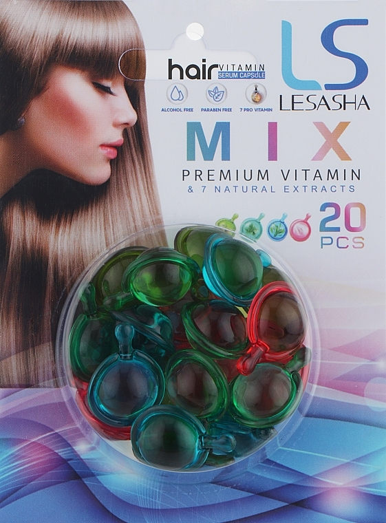 Тайские капсулы для волос - Lesasha Hair Serum Vitamin Mix — фото N6