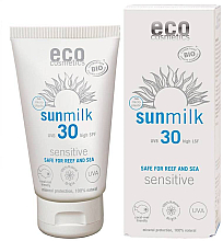 Молочко для засмаги з малиною й гранатом - Eco Sun Milk Raspberry and PomegranateBerry SPF 30 — фото N1