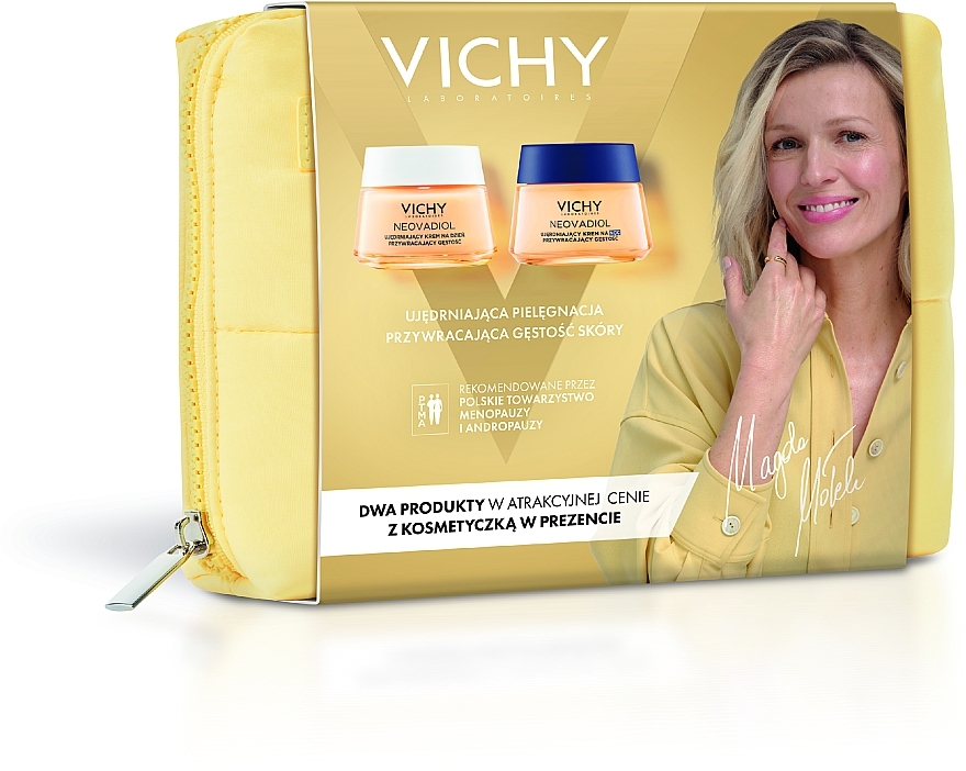 Набор по уходу за лицом - Vichy Neovadiol (d/cr/50ml + n/cr/50ml + pouch) — фото N1