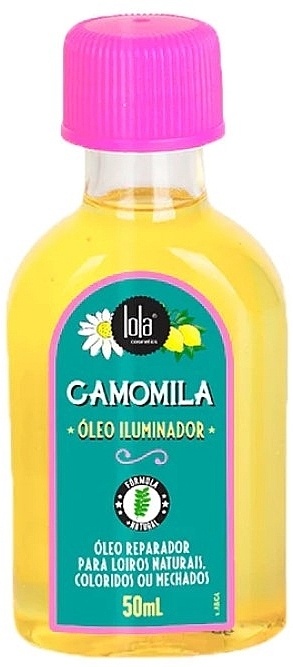 Олія для сяйва світлого волосся з ромашкою - Lola Cosmetics Camomila Illuminating Oil — фото N1