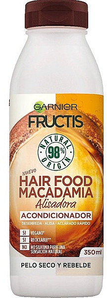 Ультра-питательный кондиционер - Garnier Fructis Hair Food Macadamia Smoothing Conditioner — фото N1