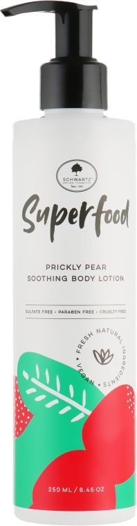 Лосьон для тела с экстрактом опунции - Schwartz Superfood Prickly Pear Soothing Body Lotion