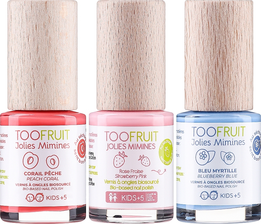 Набор - Toofruit Jolies Mimines Set (nail/polish/ 3*10ml) — фото N2