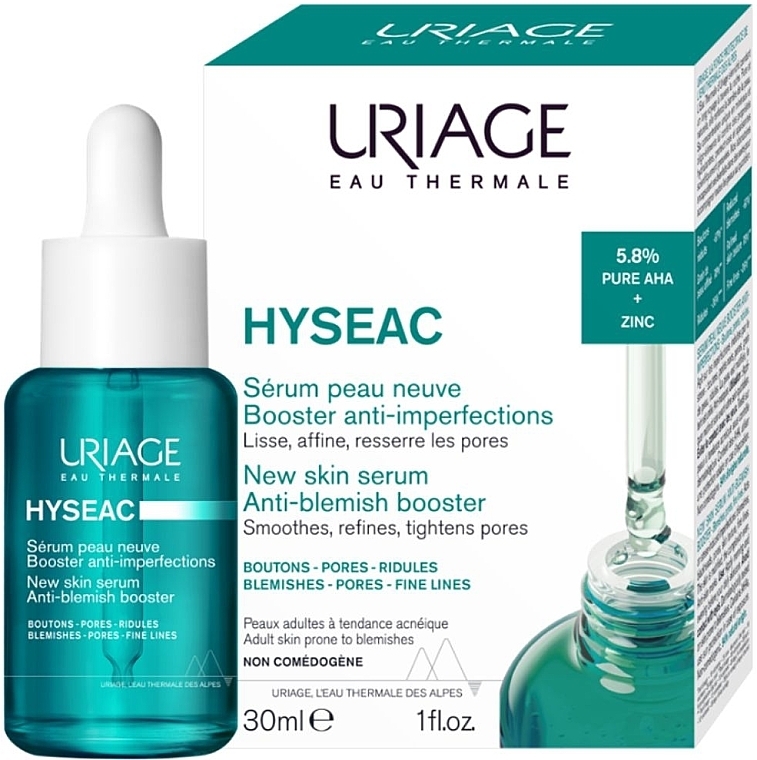 Сыворотка для лица - Uriage Hyseac New Skin Serum Anti-Blemish Booster — фото N3