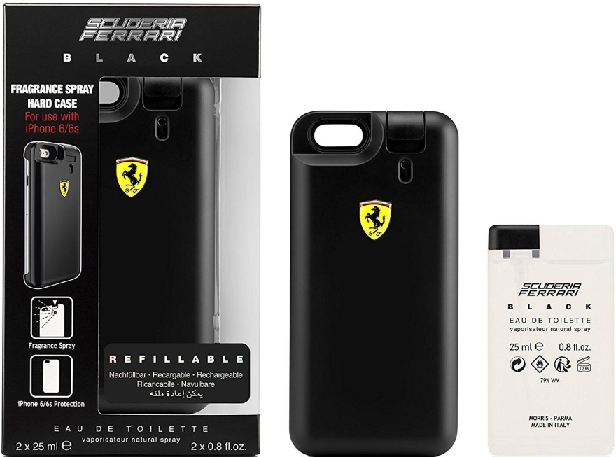 Ferrari Black - Набір (edt/2x25ml + case) — фото N1