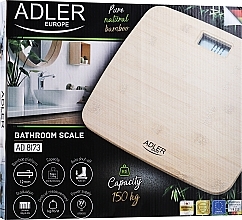 Весы напольные бамбуковые AD 8173 - Adler — фото N2